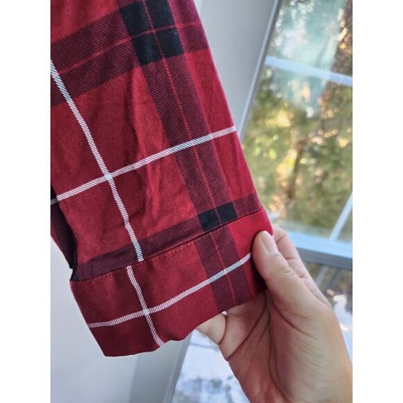 Torrid Red & Black Plaid Knee Length Button Down Shirt Dress size 2 or 2X - Picture 9 of 14